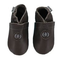 Oxxy babyslofjes uni met logo bruin Maat