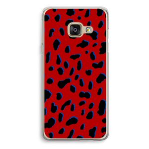 Red Leopard: Samsung Galaxy A3 (2016) Transparant Hoesje