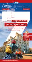 Fietskaart IT-PO ADFC Radtourenkarte Venetië - Firenze | BVA BikeMedia