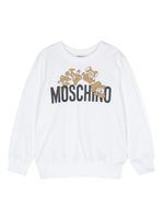 Moschino Kids sweat à logo Teddy Bear imprimé - Tons neutres - thumbnail