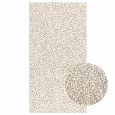 Vloerkleed ZIZUR room binnen en buiten 60x110 cm jute look