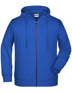 James & Nicholson JN8026 Men´s Zip-Hoody - /Royal-Heather - 5XL