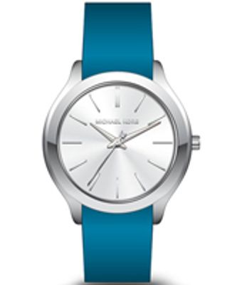 Horlogeband Michael Kors MK2609 Silicoon Blauw 20mm