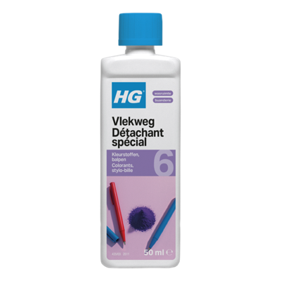 Hg vlekweg 6 kleurstoffen balpen