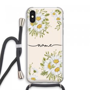 Daisies: iPhone XS Max Transparant Hoesje met koord