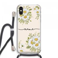 Daisies: iPhone XS Max Transparant Hoesje met koord