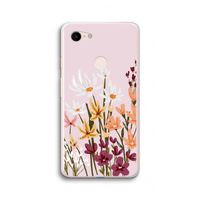 Painted wildflowers: Google Pixel 3 XL Transparant Hoesje