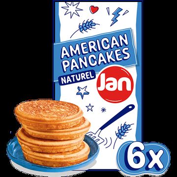 Jan American Style Pancakes Naturel 6 Stuks 300 g bij Jumbo
