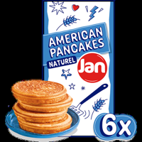 Jan American Style Pancakes Naturel 6 Stuks 300 g bij Jumbo