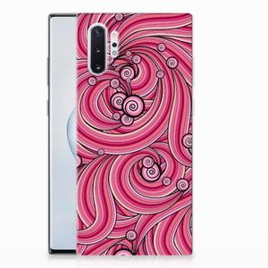 Samsung Galaxy Note 10 Plus Hoesje maken Swirl Pink