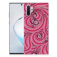 Samsung Galaxy Note 10 Plus Hoesje maken Swirl Pink - thumbnail