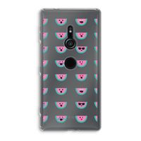 Smiley watermeloenprint: Sony Xperia XZ2 Transparant Hoesje