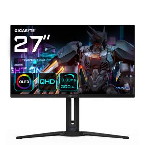 AORUS FO27Q3 computer monitor 68,6 cm (27") 2560 x 1440 Pixels Quad HD OLED Zwart