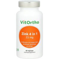 VitOrtho Zink 4 in 1 60 Vegetarische capsules