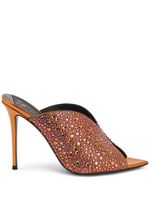 Giuseppe Zanotti mules Intrigo Sparkle à ornements - Orange - thumbnail