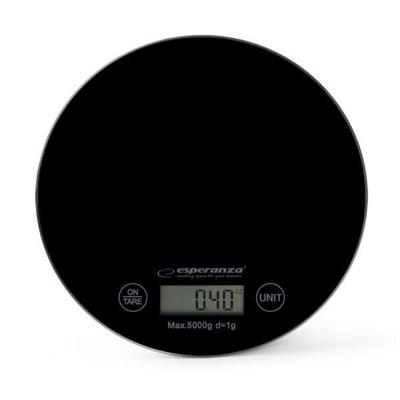 Esperanza EKS003K keukenweegschaal Zwart Aanrecht Rond Elektronische keukenweegschaal