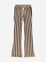 Nik&Nik Meisjes flair broek - Striped - Amandel bruin