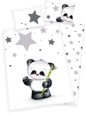 dekbedovertrek ledikant panda, 100 x 135 cm