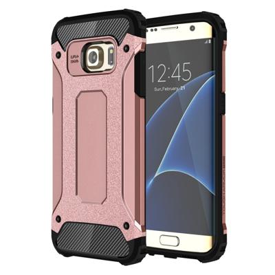 Voor Samsung Galaxy S7 Edge / G935 hard Armor TPU + PC combinatie hoesje (Rose Goud)