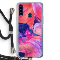 Earth And Ocean: Samsung Galaxy A20s Transparant Hoesje met koord