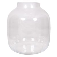 Ronde vaas helder glas 29 cm