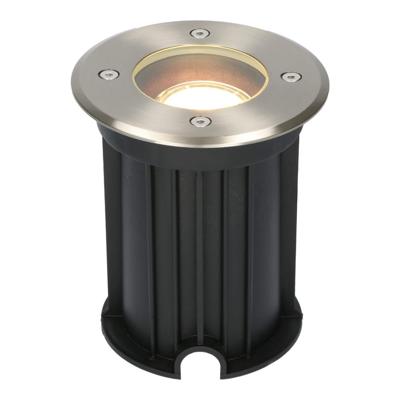 Maisy LED Grondspot - Dimbaar - Rond - Ø12cm - GU10 - 4 Watt 345 lumen - 2700K warm wit - RVS - IP67 waterdicht - Tuinspot - Oprit