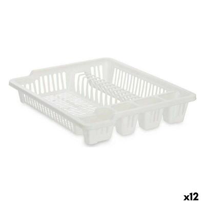 Afdruiprek voor Keukengootsteen Kinvara 2601405-2 2601405-2 Wit 46 x 8 x 37,5 cm (12 Stuks)