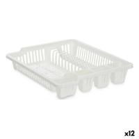 Afdruiprek voor Keukengootsteen Kinvara 2601405-2 2601405-2 Wit 46 x 8 x 37,5 cm (12 Stuks)