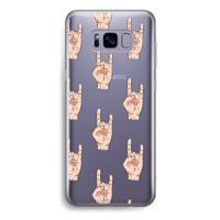 Rock: Samsung Galaxy S8 Plus Transparant Hoesje - thumbnail