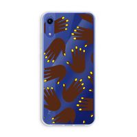 Hands dark: Honor Play 8A Transparant Hoesje