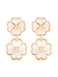 Kate Spade boucles d'oreilles pendantes Heritage Bloom - Tons neutres