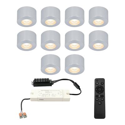 HOFTRONIC™ Complete set 10x3W dimbare LED in/opbouwspots Navarra IP44