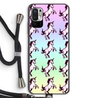 Musketon Unicorn: Xiaomi Redmi Note 10 5G Transparant Hoesje met koord