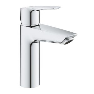 Grohe QuickFix Start medium wastafelkraan met koude start en push-open waste chroom