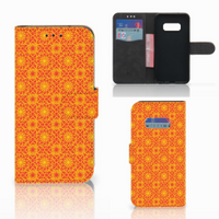 Samsung Galaxy S10e Telefoon Hoesje Batik Oranje - thumbnail