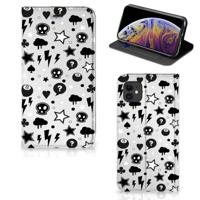 Mobiel BookCase Apple iPhone 11 Silver Punk
