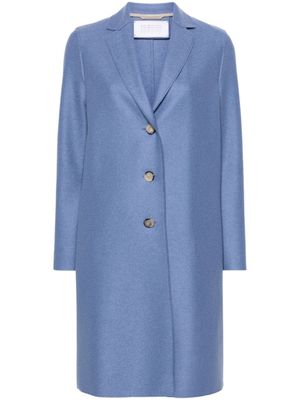 Harris Wharf London Vilten jas met enkele rij knopen - Blauw
