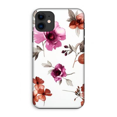 Geschilderde bloemen: iPhone 11 Tough Case