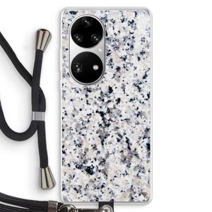 Gespikkelde marmer: Huawei P50 Pro Transparant Hoesje met koord