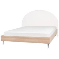 Beliani - MILLAY - Bed - Wit - 180 x 200 cm - Stof