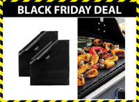 GUSTA BBQ Grillmatten - Set van 2 - Zwart