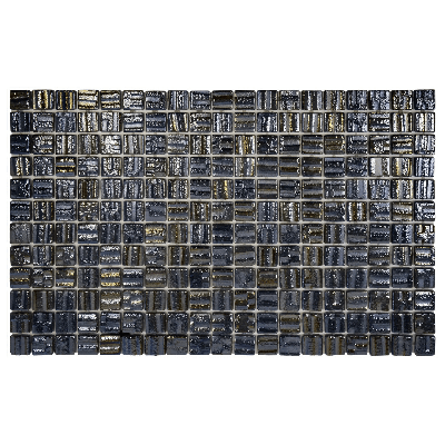 The Mosaic Factory Valencia Mozaiek Tegel Vierkant - 3D Black Pearl Glas Recycled 328x518 mm