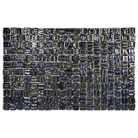 The Mosaic Factory Valencia Mozaiek Tegel Vierkant - 3D Black Pearl Glas Recycled 328x518 mm