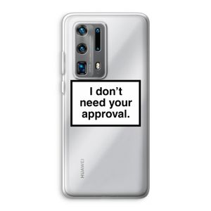Don't need approval: Huawei P40 Pro Plus Transparant Hoesje