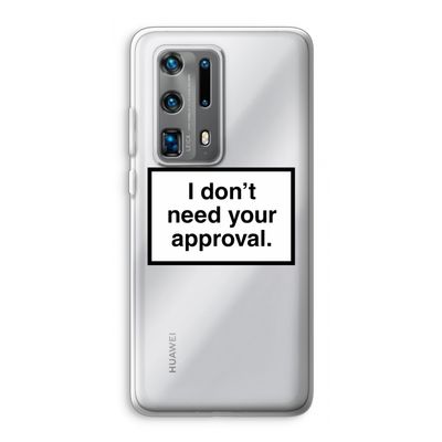 Don't need approval: Huawei P40 Pro Plus Transparant Hoesje