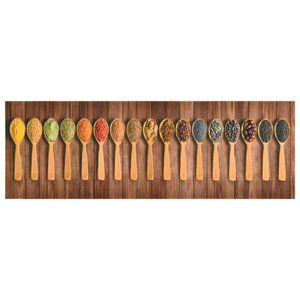 VidaXL Keukenmat wasbaar spoons 60x300 cm
