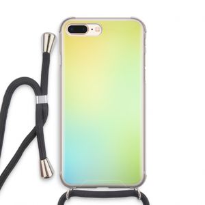 Minty mist pastel: iPhone 8 Plus Transparant Hoesje met koord
