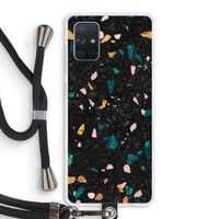 Terrazzo N°10: Samsung Galaxy A71 Transparant Hoesje met koord