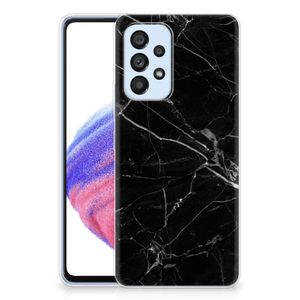 Samsung Galaxy A53 5G TPU Siliconen Hoesje Marmer Zwart - Origineel Cadeau Vader