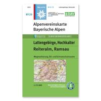 Wandelkaart BY20 Alpenvereinskarte Lattengebirge - Reiteralm - Ramsau | Alpenverein Wandelkaart BY20 Alpenvereinskarte Lattengebirge - Reiteralm - Ramsau | Alpenverein